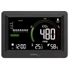 Technoline WL1028 CO2-Monitor Luftqualitätsmonitor mit Alarm Schwarz