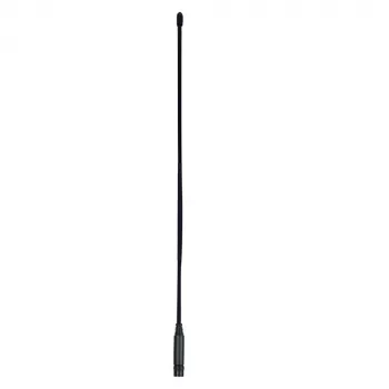 Midland Albrecht Hyflex CL27 TNC Flexible Peitschenantenne, 54 cm, 26,965-27,405 MHz TX, 25-500 MHz RX, 50 Ohm, 10 W, Schwarz 6578