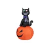 EUROPALMS Halloween Aufblasbare Figur Katze mit Kürbis, 183cm 83316152