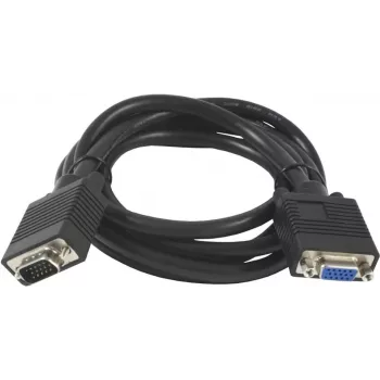 SYNERGY21 S215297 VGA-Verlängerungskabel, 1,8 m, Stecker auf Buchse, Schwarz