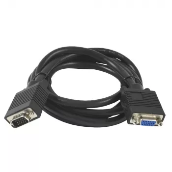 SYNERGY21 S215297 VGA-Verlängerungskabel, 1,8 m, Stecker auf Buchse, Schwarz