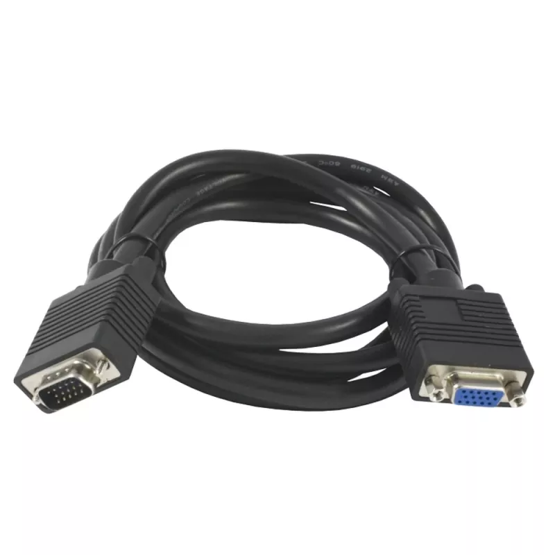 SYNERGY21 S215297 VGA-Verlängerungskabel, 1,8 m, Stecker auf Buchse, Schwarz