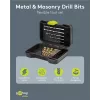 Goobay 17-teiliges Metall- und Steinbohrer-Set mit Schrauberbits in robustem Etui 77848