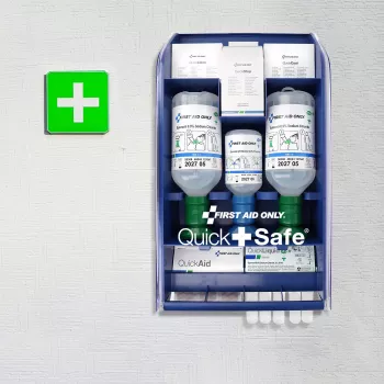 First Aid Only Quick+ Safe DIN EN 15154-4 Erste-Hilfe-Kasten Blau (P-44027 00)
