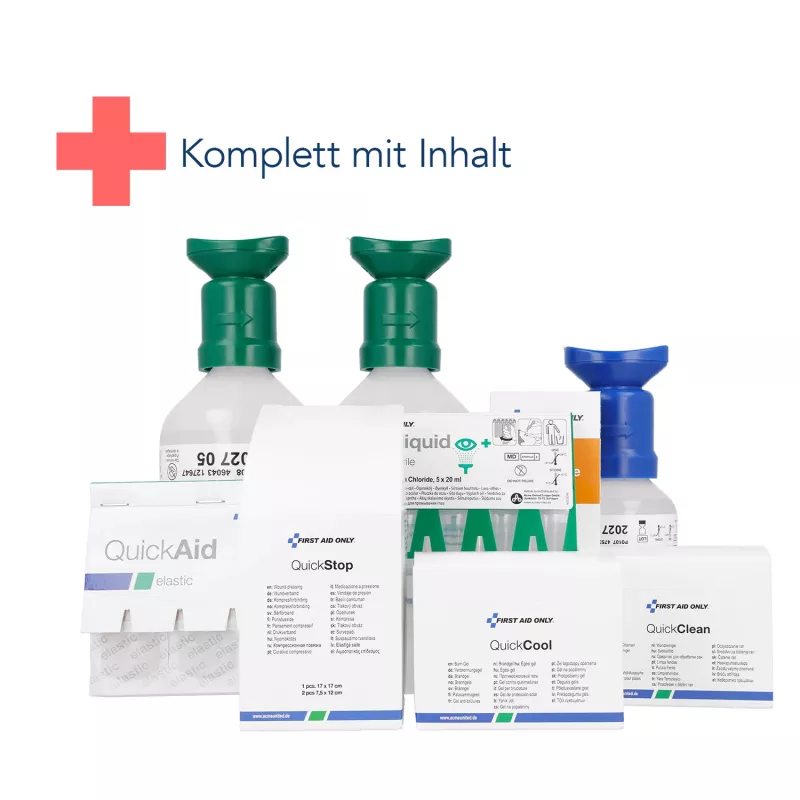 First Aid Only Quick+ Safe DIN EN 15154-4 Erste-Hilfe-Kasten Blau (P-44027 00)