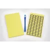 HellermannTyton 598-92427 Ablösbare gelbe Vinyl-Thermotransfer-Etiketten, 44 x 10 mm, 440 Etiketten