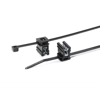 HellermannTyton T30REC4A-PA66HS/PA66HIRHS-BK Schwarzes hitzestabilisiertes schlagzähes Kabelband 150x3,5mm, 500er-Pack 150-76090