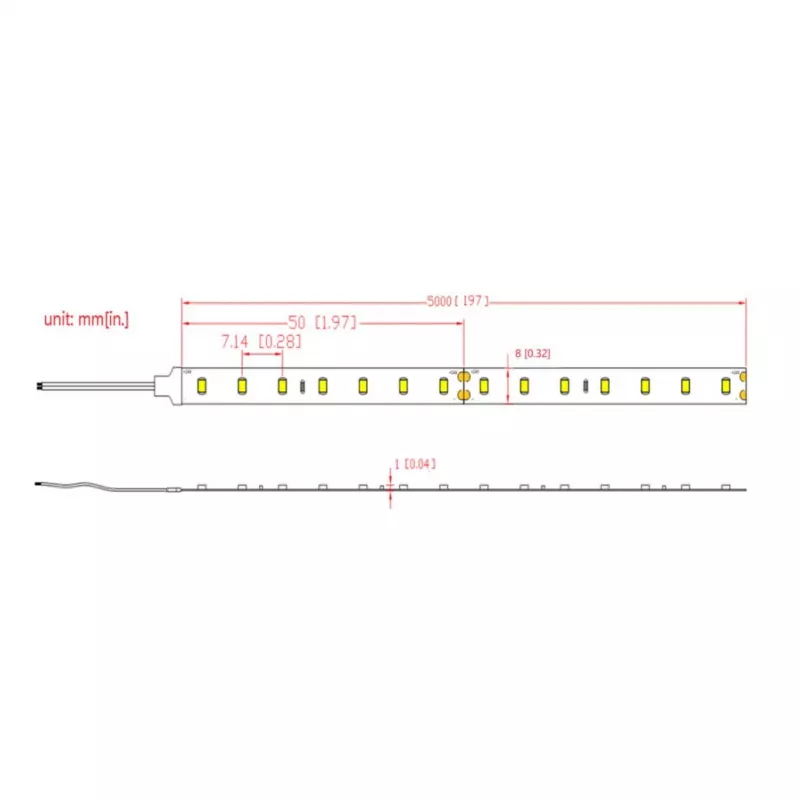 SYNERGY21 Flex Strip Warmweiß DC24V 72W IP67 CRI>90 (S21-LED-B220010)