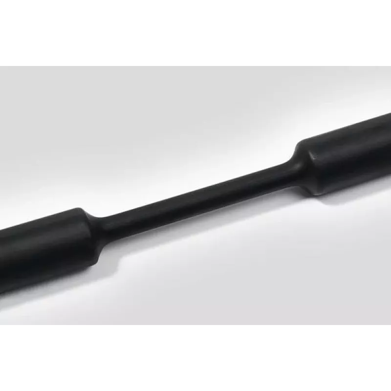 HellermannTyton HelaShrink 319 Wärmeschrumpfschlauch 2:1, 1,2 mm Lieferdurchmesser, Schwarz, 1 m Länge, 10 Stück (319-01200)