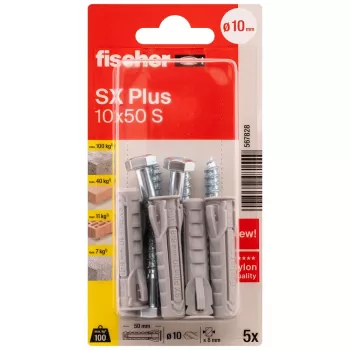 Fischer SX Plus Dübel 10 x 50 mm, 5 Stück 567828