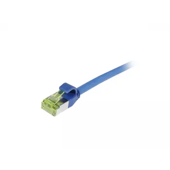 SYNERGY21 S217943 CAT6A S/FTP Slim Patchkabel, RJ45, 500 MHz, Blau