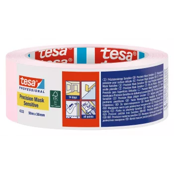 tesa 4333 Precision Mask hellrosa Abdeckband 50 m x 38 mm 04333-00020-02
