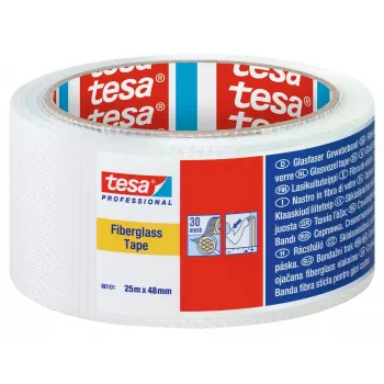 tesa 60101 Professional Gewebeband Weiß 25 m x 48 mm 60101-00000-00