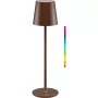 Wentronic Goobay kabellose LED-Tischlampe, Größe M, 38 cm, RGBW, kupferfarben (76570)