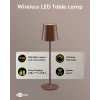 Wentronic Goobay kabellose LED-Tischlampe, Größe M, 38 cm, RGBW, kupferfarben (76570)
