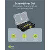 Goobay 100-teiliges Schraubendreher-Bit-Set mit 1/4 inch Sechskant S2-Stahl-Bits und magnetischem Bithalter 77844