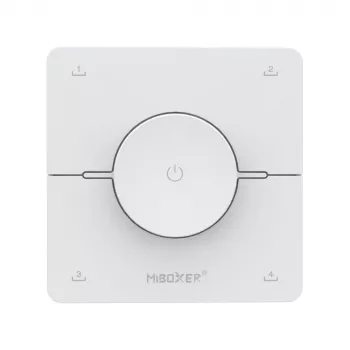 Miboxer K0 2,4GHz Dual White CCT LED-Fernbedienung mit Drehrad, 4 Szenen, Weiß