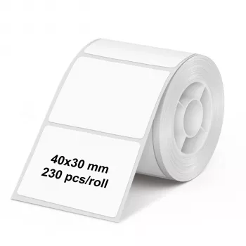 Olympia 6320 Etikettenrolle 40 mm x 30 mm Weiß 230 Etiketten