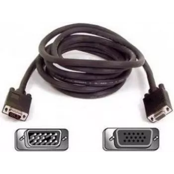 SYNERGY21 S215246 VGA-Gender-Changer-Adapter Stecker auf Buchse, vergoldet, schwarz