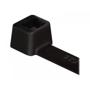 HellermannTyton T-Serie T18R Kabelbinder mit Innenverzahnung, 100 mm x 2,5 mm, Schwarz, 100er-Pack 111-01910