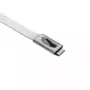 HellermannTyton MBT27S-316-SS-NA-C1 Edelstahl-Kabelbinder, 681 mm x 4,6 mm, Kugelverschluss, Silber 111-93279
