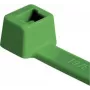 HellermannTyton T18R grüne Kabelbinder, 100 x 2,5 mm, PA66, 80 N, 100 Stück (116-01815)