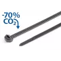 HellermannTyton S50ROS-PP-BK wiederverwendbarer Kabelbinder, 200 x 4,9 mm, rutschhemmend, Polypropylen, schwarz, 100 Stück 118-00272