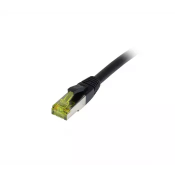 Synergy21 CAT6A S-STP Outdoor Patchkabel RJ45, 1,5m, Schwarz, UV-/Wasserbeständig, 500MHz, 10Gbps
