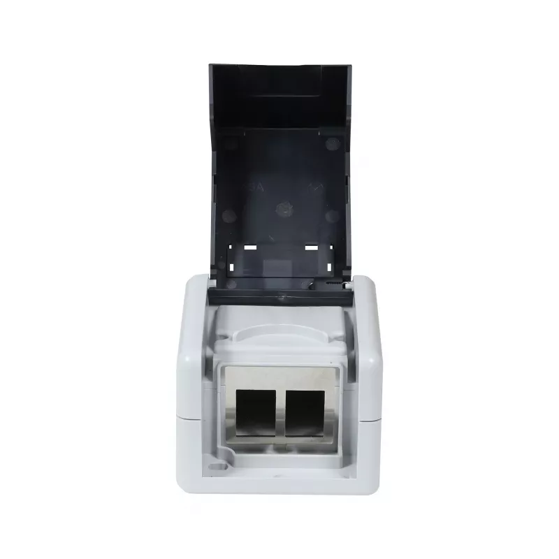 SYNERGY21 Keystone-Modul Aufputzgehäuse IP44 für 2 Module, Weiß S216388