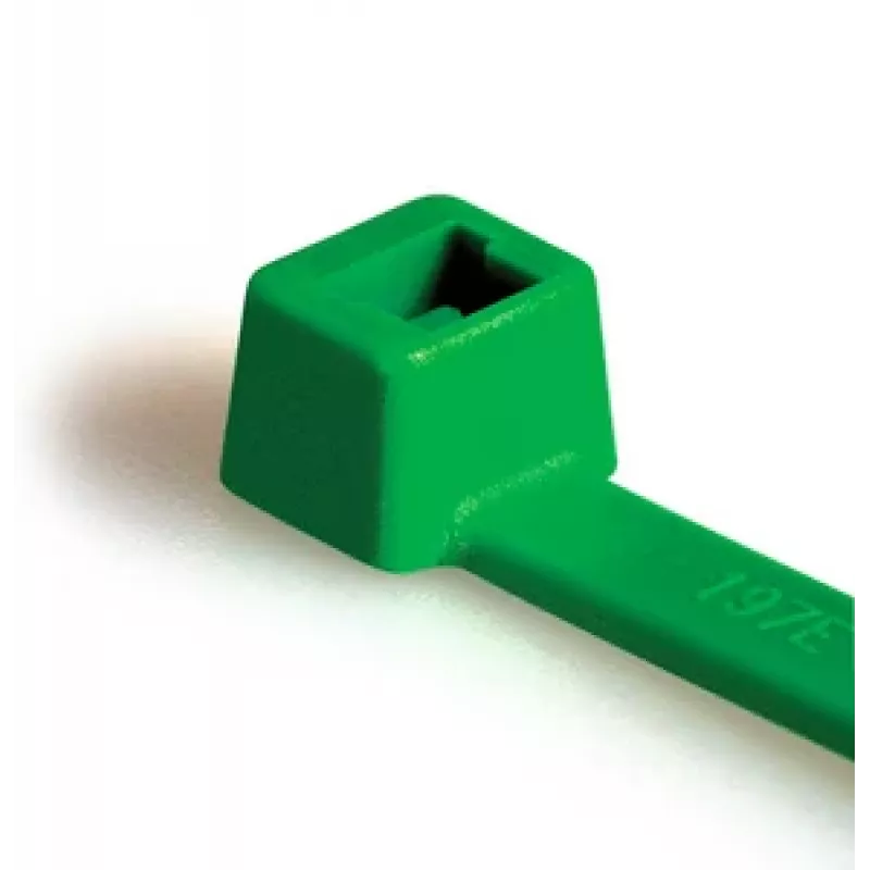 HellermannTyton T80L-N66-GN-C1 Standard-Kabelbinder, 390 x 4,6 mm, grün, 100 Stück 116-05415