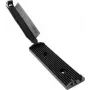 HellermannTyton FKH80 Schraubbefestigung für Kabelbinder, Schwarz PA66, 25mm x 56,5mm, 100 Stück 151-16800