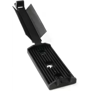 HellermannTyton FKH80 Schraubbefestigung für Kabelbinder, Schwarz PA66, 25mm x 56,5mm, 100 Stück 151-16800