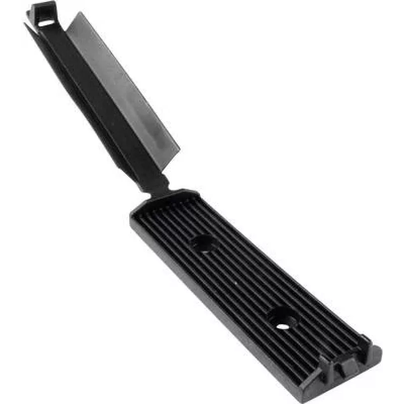 HellermannTyton FKH80 Schraubbefestigung für Kabelbinder, Schwarz PA66, 25mm x 56,5mm, 100 Stück 151-16800