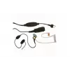 MIDLAND Albrecht AE 31-PT07 In-Ear-Mono-Headset mit Bügelmikrofon und PTT, kabelgebunden, 2-Pin-Anschluss, Schwarz 41990