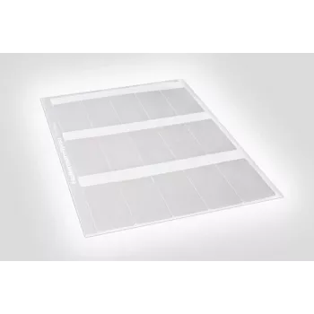 HellermannTyton 594-81104 Thermotransfer-Etikett Transparent Weiß 100mm x 100mm 1000 Etiketten