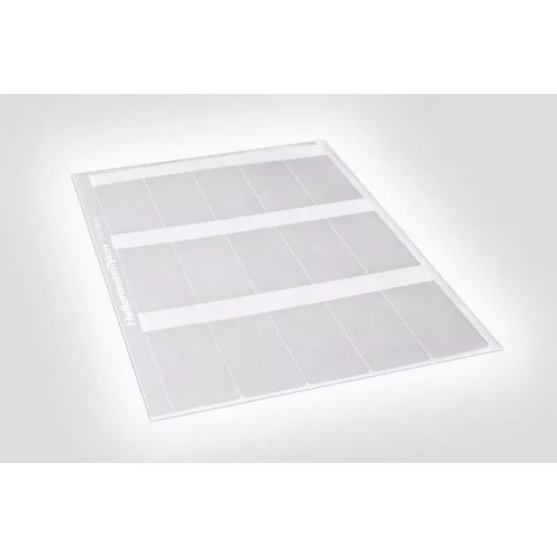 HellermannTyton 594-81104 Thermotransfer-Etikett Transparent Weiß 100mm x 100mm 1000 Etiketten