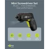 Goobay Mini Akku-Schraubendreher-Set 31-teilig Pistolengriff mit 28 Bits und Micro-USB-Ladefunktion (77818)