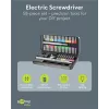 Goobay 77839 Elektrischer Präzisionsschraubendreher mit Akku, 50 Teile, LED