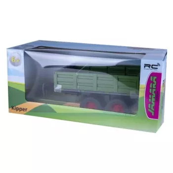 Jamara Dunkelgrüner Kipper-Anhänger für RC-Traktor 1:16 (423284)