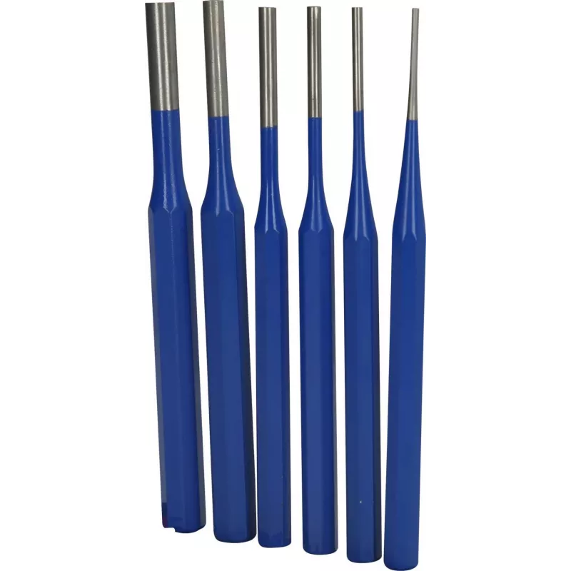 Brilliant Tools BT085006 Rollstift-Durchschlag-Set, 6-teilig, 3-10 mm, Chrom-Vanadium-Stahl