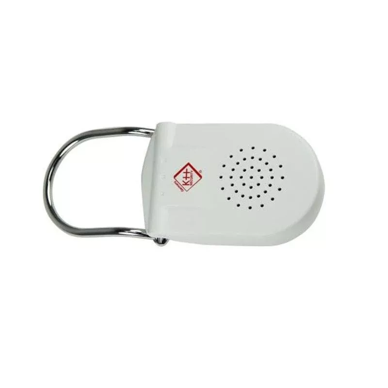 KH-SECURITY KH 100183 Elektronischer Türgriffalarm, Mobiles Alarmsystem, Weiß
