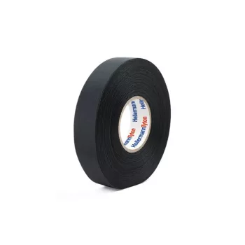 HellermannTyton 712-10003 PVC Elektro-Isolierband, Schwarz, 19 mm x 20 m, Kautschuk-Klebstoff, 0,15 mm Dick