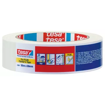 tesa PREMIUM 04306-00044-02 Krepp-Abdeckband Beige 50 m x 30 mm (1 Rolle)