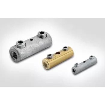 HellermannTyton 435-01508 verzinkter Stahl-Erdungsdrahtverbinder M8 (100er-Pack)