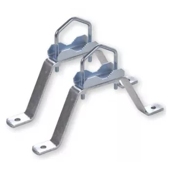 WEIß MHZ1560 Wandhalterungsset Stahl 15cm (39061)