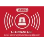 ABUS Alarm-Warnaufkleber mit Logo 148 x 105 mm (1 Stück) AU1422