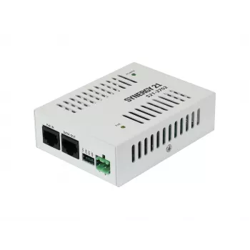 SYNERGY21 S21-3702 PoE+ auf 24V DC Konstantspannungs-Treiber, 24W, IEEE 802.3at, RJ45-Eingang, Schraubklemmen