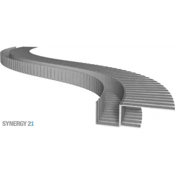 SYNERGY21 S21-LED-PR00002 LED-Profil 200cm, verzinkter Stahl TYP-A Flex