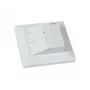 SYNERGY21 Keystone-Modulträger Unterputz für 2xTP-Modul Reinweiß Rund S216330V3