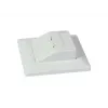 SYNERGY21 Keystone-Modulträger Unterputz für 2xTP-Modul Reinweiß Rund S216330V3